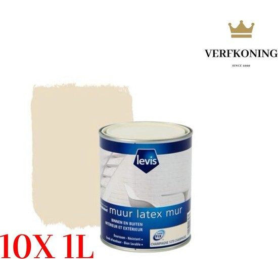 10l Levis Muur Binnen/buiten latex mat champagne 10x1l