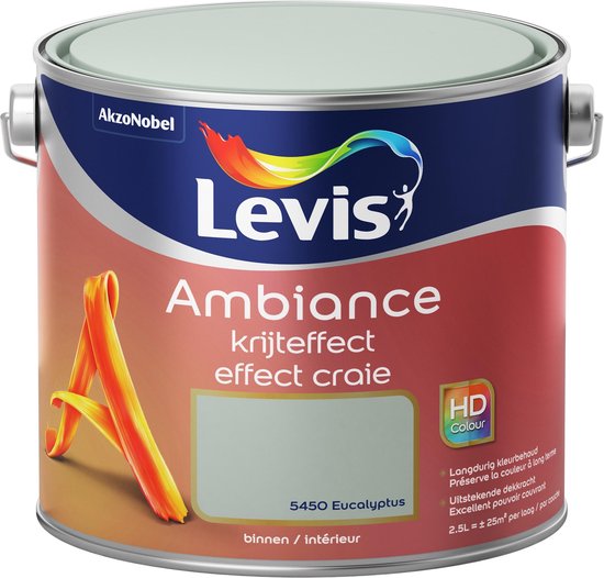 Levis Ambiance Muurverf - Krijteffect - Eucalyptus - 2,5L