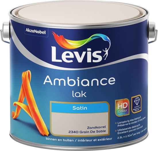 Levis Ambiance Lak - Satin - Zandkorrel - 2,5L