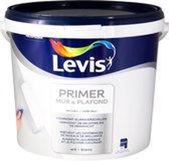 Levis Primer - Mur & Plafond - Mat - Wit - 10L