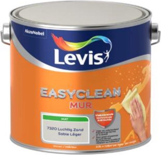 LEVIS EASYCLEAN MUR MAT LUCHT ZAND 2.5L