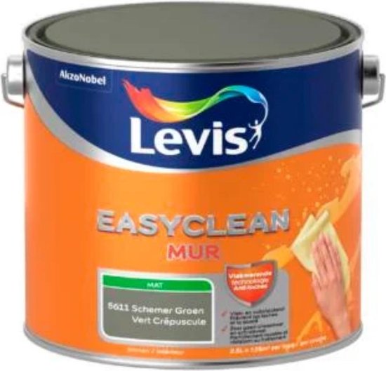 LEVIS EASYCLEAN MUR MAT SCHEMER GROEN 2.5L