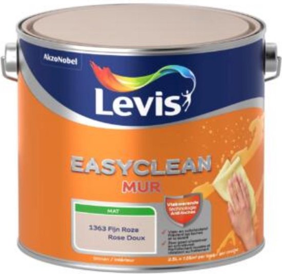 LEVIS EASYCLEAN MUR MAT FIJN ROZE 2.5L