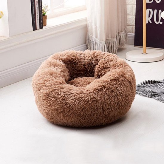 Honden/kattenmand Fluffy luxe Bed 50 cm - roze