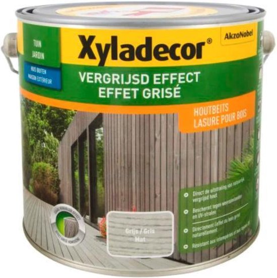 Xyladecor Vergrijsd Effect - Houtbeits - Grijs - 2,5L