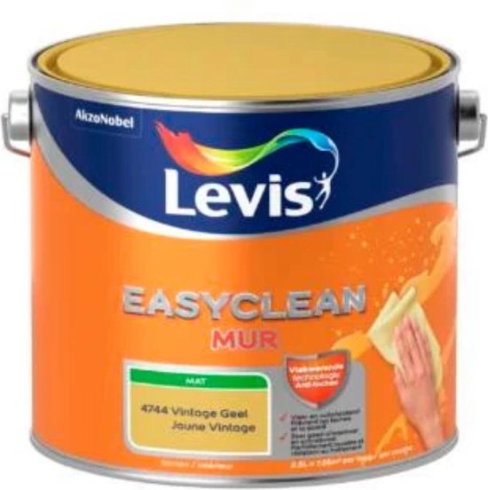 LEVIS EASYCLEAN MUT MAT VINTAGE GEEL 2.5L