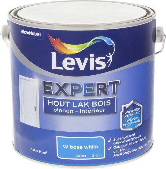 Levis Expert Houtlak Binnen Satin Mix 2,5L White