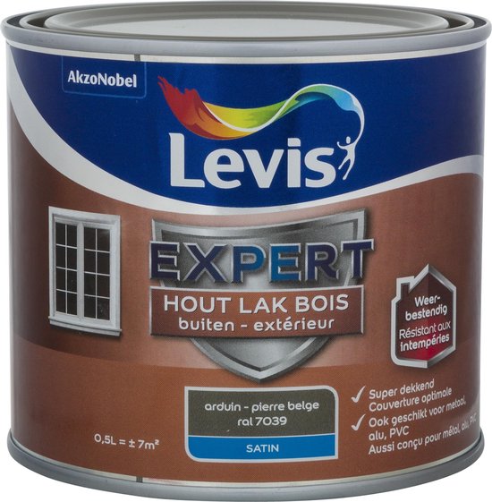 Levis Expert Houtlak Buiten - Satin - Arduin - 0.5L