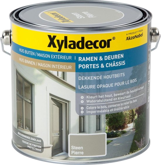 Xyladecor Ramen & Deuren Dekkende Houtbeits - Krijt - 0.75L