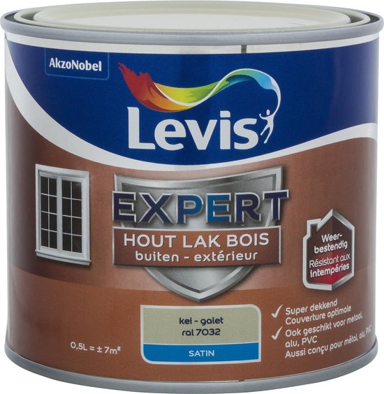 Levis Expert Houtlak Buiten - Satin - Kei - 0.5L
