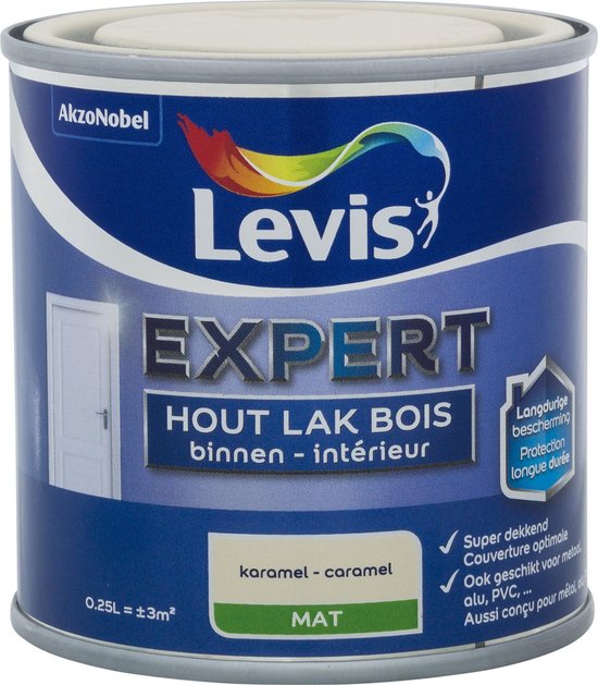 Levis Expert Houtlak Binnen - Mat - Karamel - 0.25L