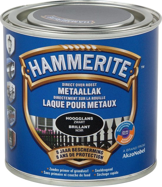 Hammerite Metaallak - Hoogglans 0.25L