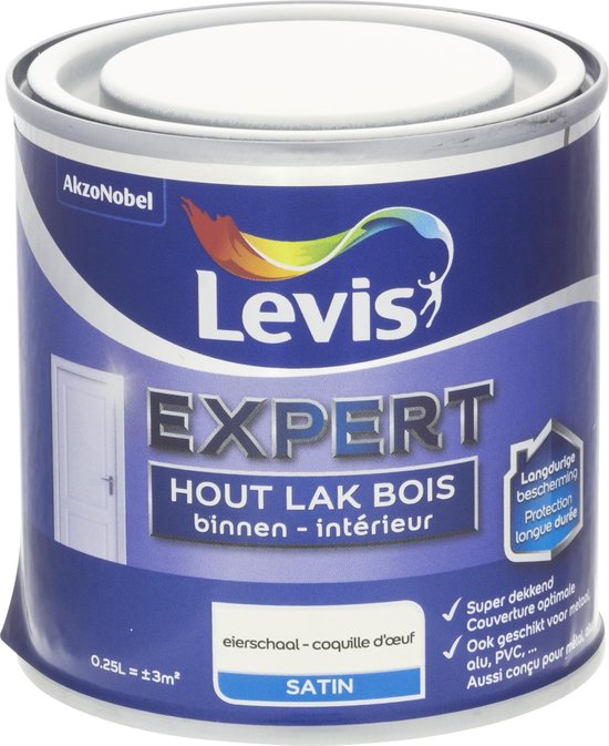 Levis Expert Houtlak Binnen - Satin - Eierschaal - 0.25L