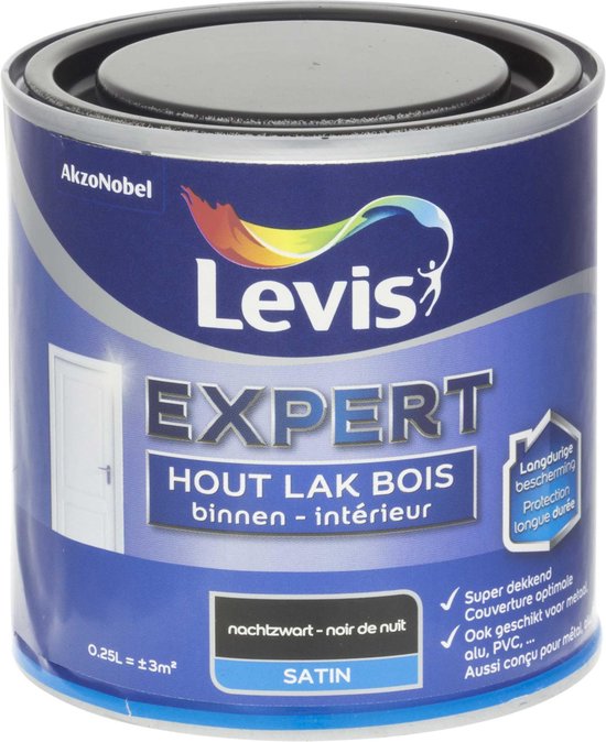 Levis Expert Lak Binnen - Satin - Wit - 0.25L