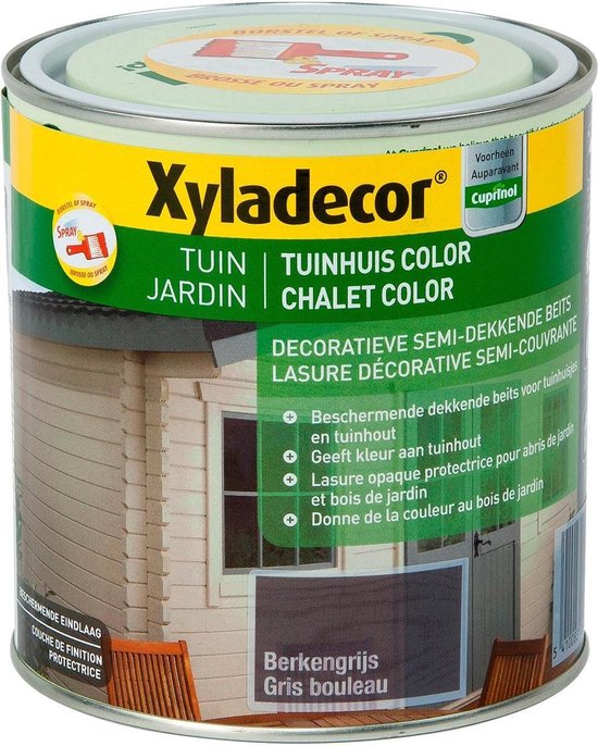 Xyladecor TUINHUIS COLOR BERKENGRIJS 1L