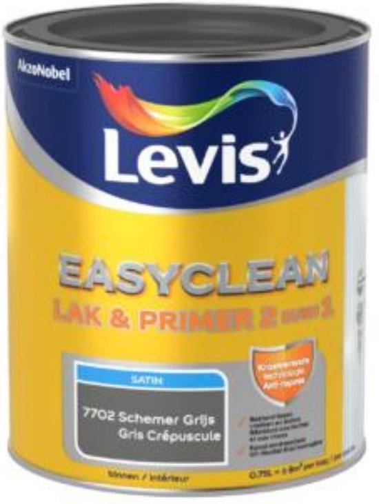 LEVIS EASYCLEAN LAK SAT SCHEMER GRIJS 0.75L