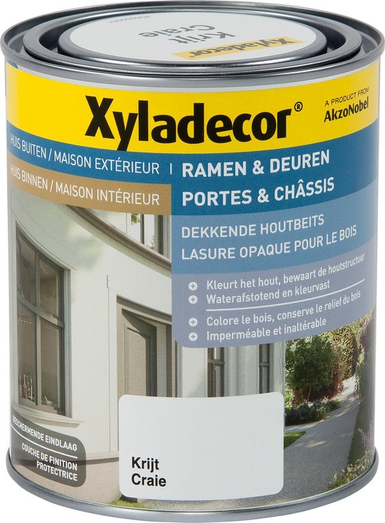 Xyladecor Ramen & Deuren Dekkende Houtbeits - Krijt - 0.75L