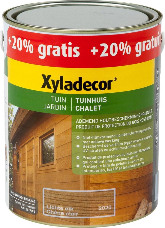 Xyladecor TUINHUIS LICHTE EIK 2,5+0,5 L