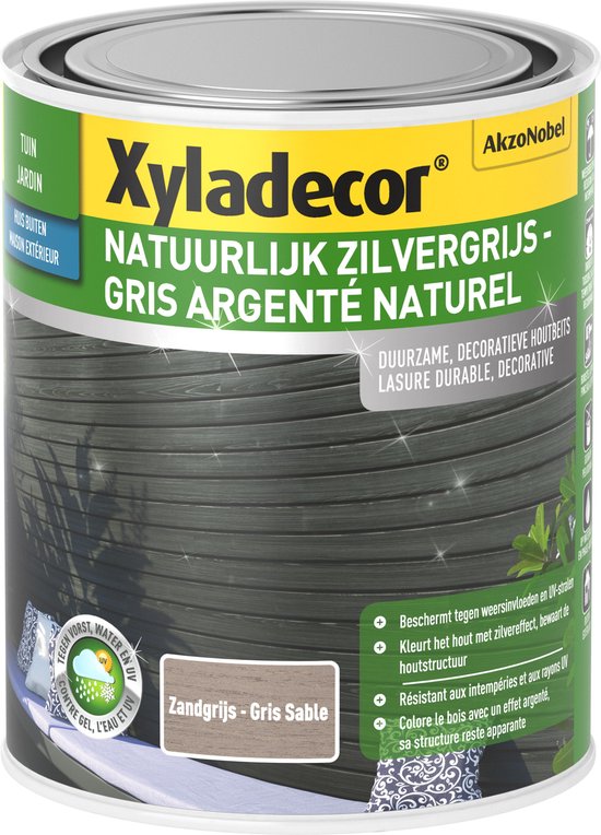 Xyladecor NAT. ZILVERGRIJS ZANDGRIJS 1L