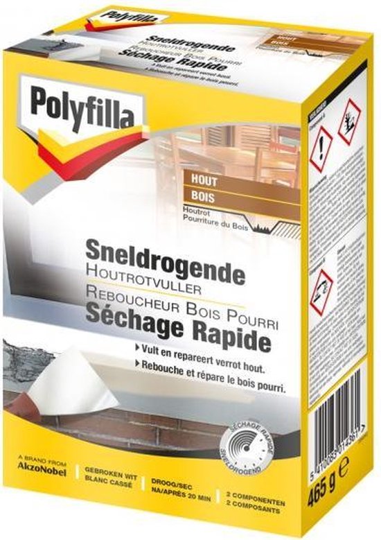 Polyfilla SNELDROGENDE HOUTROTVULLER 465 G