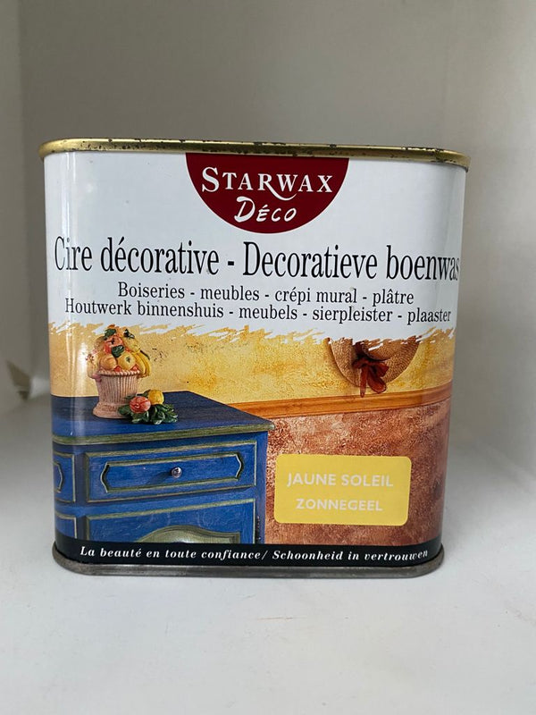 Starwax Decoratieve boenwas - houtwerk binnenshuis - Zonnegeel 500ml