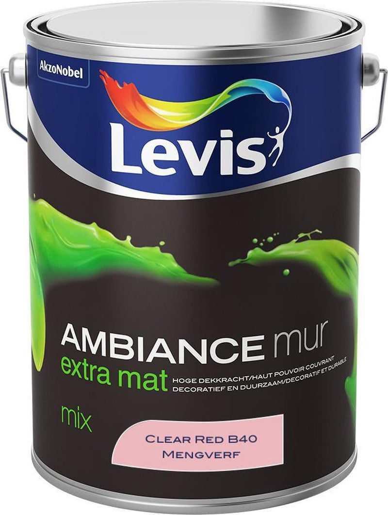 Levis Ambiance Muurverf - Extra Mat - Clear Red B30 - 5 L