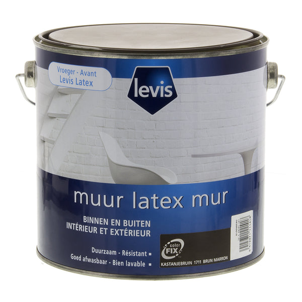 Levis Muur Latex mat kastanje 2,5 L