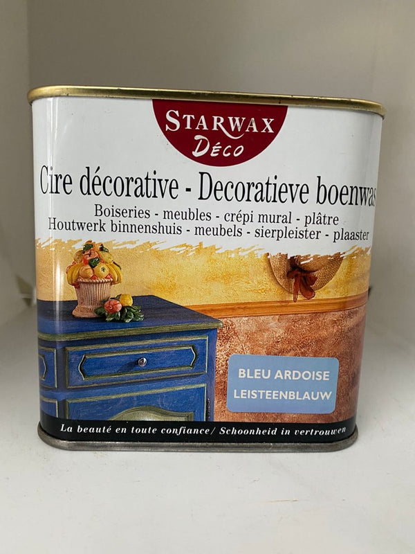 Starwax Decoratieve boenwas - houtwerk binnenshuis - Leisteenblauw 500ml