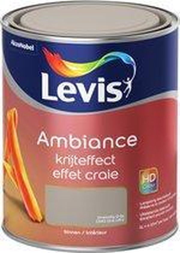 Levis Ambiance Muurverf - Krijteffect - Oneindig Grijs - 1L