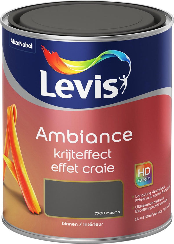 Levis Ambiance Muurverf -Krijteffect - Magma - 1L