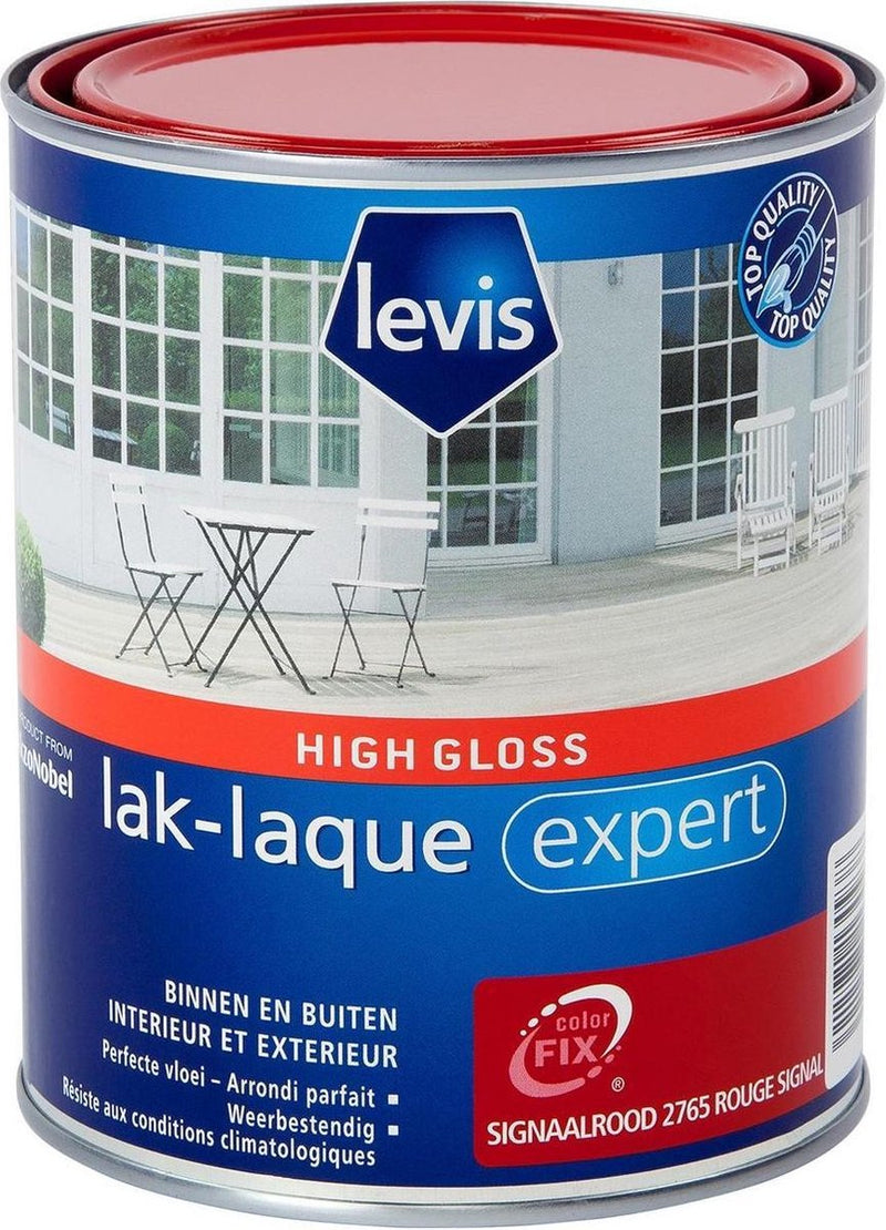 Levis Expert Lak Buiten - High Gloss - Signaalrood - 1L