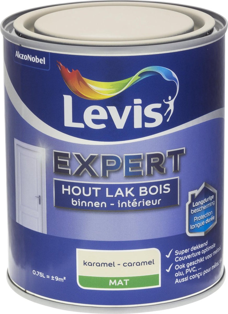 Levis Expert Lak Binnen - Mat - Caramel - 0.75L