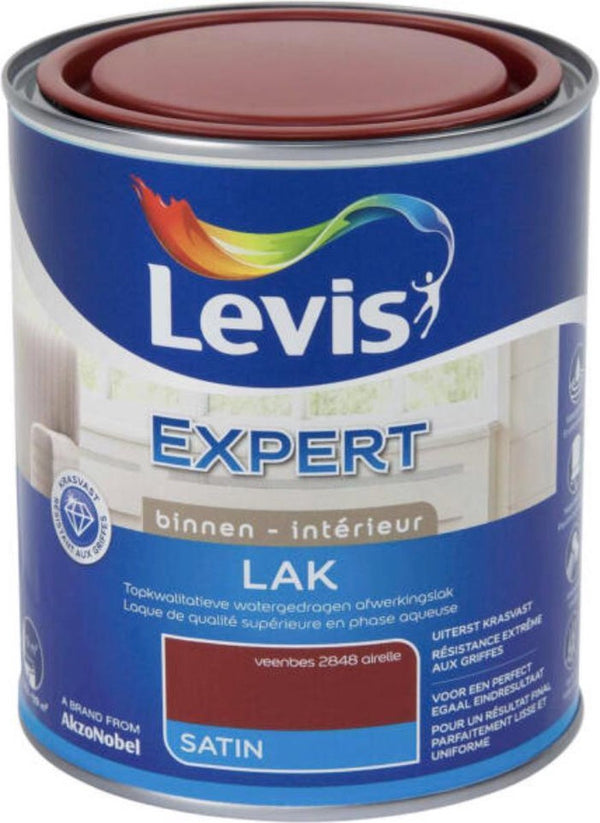 Levis Expert lak binnen zijdeglans 0,75l veenbes