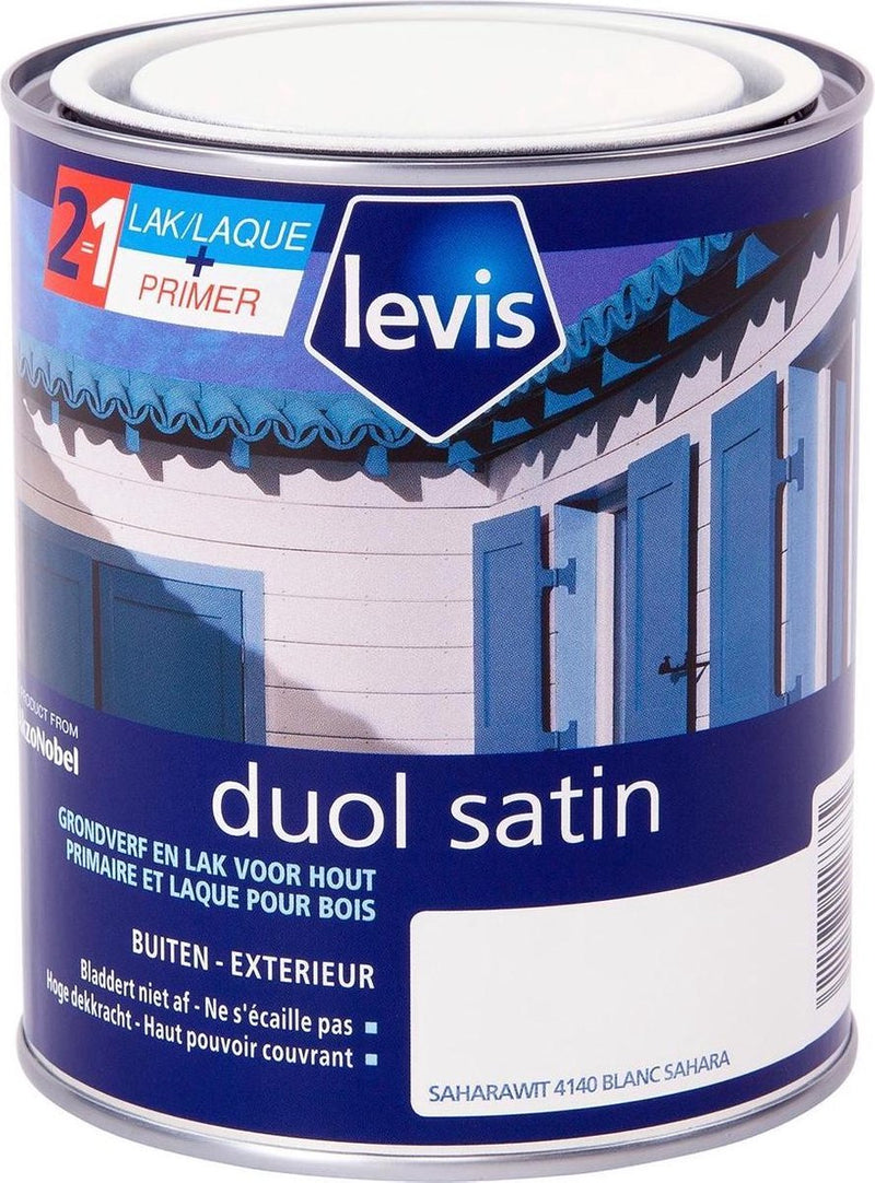 Levis Duol Hout Primer en lak - Saharawit - Satin - 0.75L