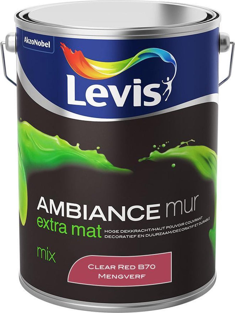 Levis Ambiance Muurverf - Extra Mat - Clear Red B30 - 5 L