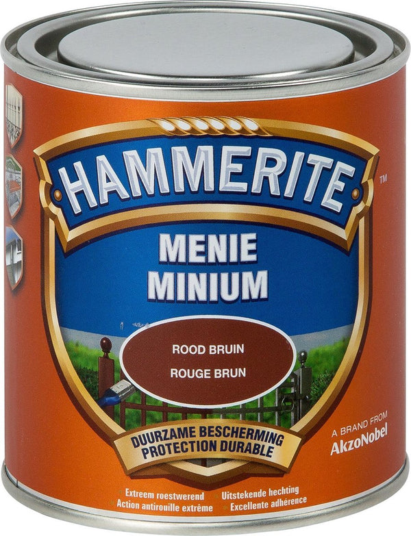 Hammerite Menie Antiroest Lak - Roodbruin - 0.5L