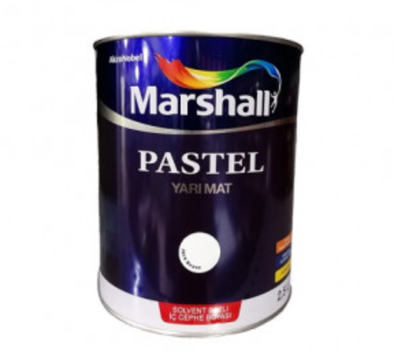 Marshall Pastel Binnen MuurLak Mat Wit - Solvent/Waterbasis 2,5L