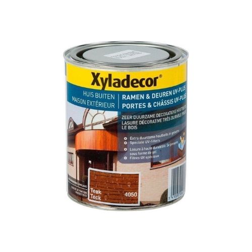 Xyladecor Ramen & Deuren Uv-Plus - Houtbeits - Teak - 0,75L