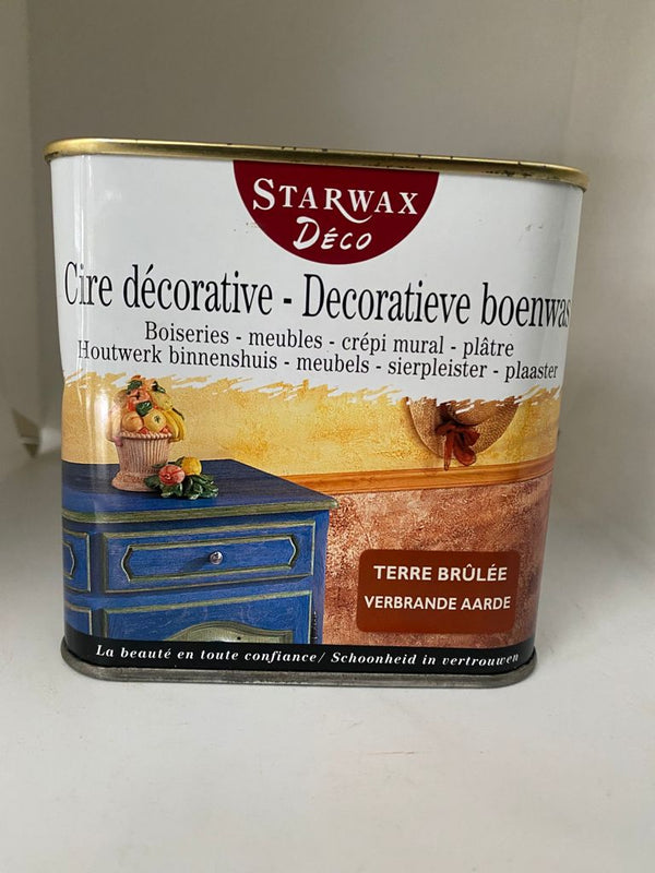 Starwax Decoratieve boenwas - houtwerk binnenshuis - Verbrande aarde 500ml