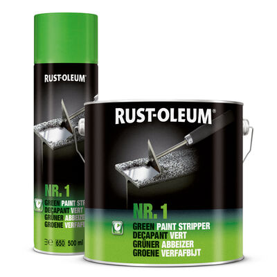 Rust-Oleum Afbijtmiddel in Blik - 0,75kg - Krachtige Groene Verfverwijderaar - Veilig voor Meerdere Ondergronden