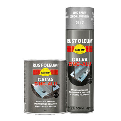 Rust-Oleum HARD HAT® GALVA ZINC BRIGHT GALVANIZING-ALU 0.5l