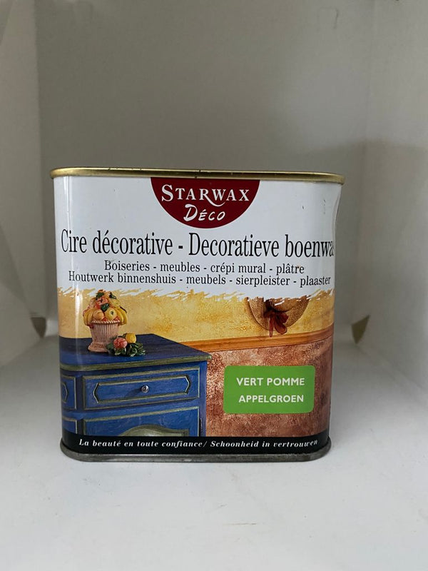 Starwax Decoratieve boenwas - houtwerk binnenshuis - Appelgroen 500ml