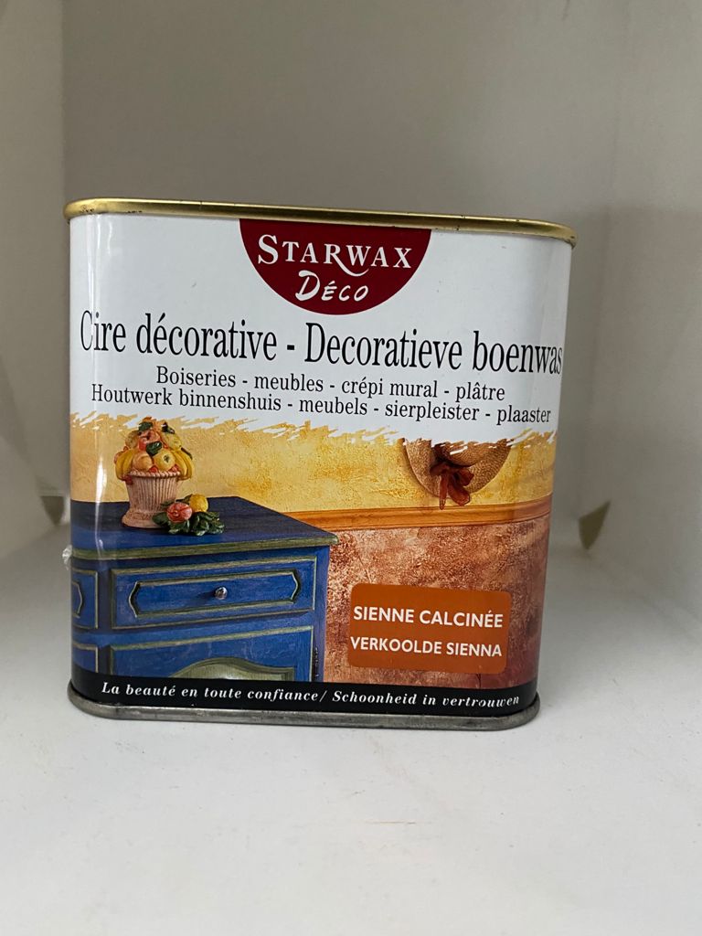 Starwax Decoratieve boenwas - houtwerk binnenshuis - Verkoolde Sienna 500ml