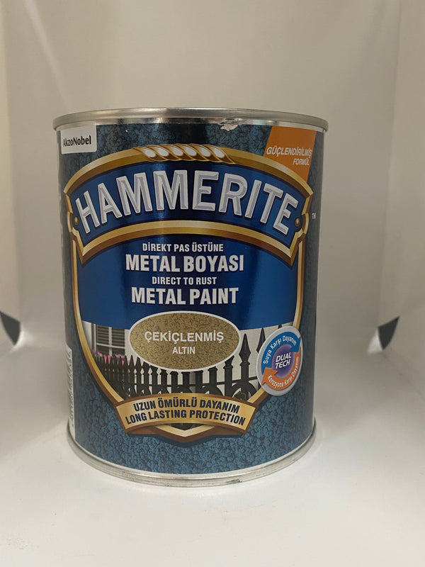 Hammerite Metaallak - ‘Hamerslag Goud’ 750ml DualTech