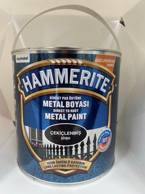 Hammerite Metaallak ‘Zwart Hamerslag’ 2.5L DualTech