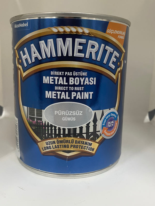 Hammerite Metaallak ‘Zilver Hoogglans’ 750ml DualTech