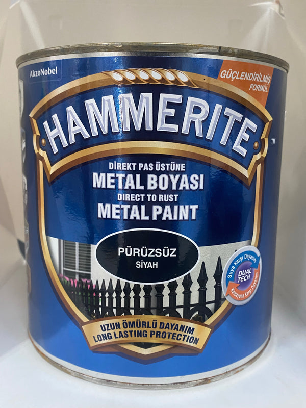 Hammerite Metaallak ‘Zwart Hoogglans’ 2.5L DualTech