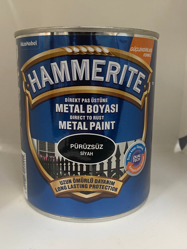 Hammerite Metaallak ‘Zwart Hoogglans’ 750ml DualTech