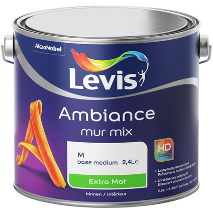 Peinture murale Levis Ambiance Mur base M extra mat 2,5L