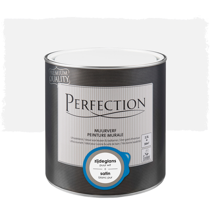 Perfection muurverf ultradekkend zijdeglans puur wit 2,5L